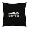 montana mountains Throw Pillow