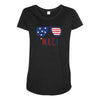 4th of July Maternity Scoop Neck T-shirt