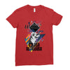 who loves golden retriever Ladies Fitted T-Shirt