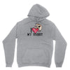 i love my rabbit Unisex Hoodie