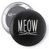 meow cute cat face Pin-back button