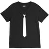 skinny white tie V-Neck Tee
