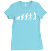 evolution of a golfer Ladies Fitted T-Shirt
