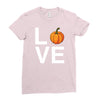 love pumpkin Ladies Fitted T-Shirt