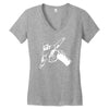 snowboarder freestyle piste snowboarden sport Women's V-Neck T-Shirt