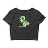 alien believe space sci fi ufo nerd Crop Top