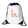cacing bae senyum Drawstring Bags