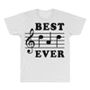 Best Dad Ever Funny Music Note All Over Men's T-shirt