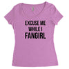 excuse me while i fangirl Women's Triblend Scoop T-shirt