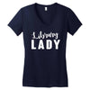 library lady Women's V-Neck T-Shirt