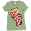 bacon forever Ladies Fitted T-Shirt