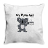 my puns are koala tee Throw Pillow
