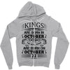 Real Kings Are Born On October 22 Zipper Hoodie
