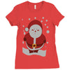 christmas santa Ladies Fitted T-Shirt