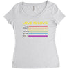lightsaber rainbow Women's Triblend Scoop T-shirt