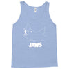 jaws chalk board movie licensed cotton blend adult Tank Top