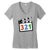 media player Women's V-Neck T-Shirt