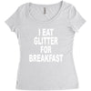 i eat breakfast Women's Triblend Scoop T-shirt