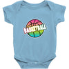 neon basketball Baby Onesie