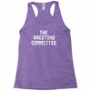the greeting committee Racerback Tank