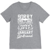 This Guy Is Taken By A Super Sexy January Girlfriend V-Neck Tee
