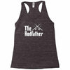 the rodfather   mens funny fishing Racerback Tank