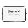 Bisexual Dictionary Laptop sleeve