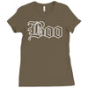 halloween boo Ladies Fitted T-Shirt