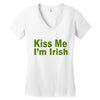 kiss me i'm irish Women's V-Neck T-Shirt