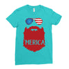 america 3 Ladies Fitted T-Shirt