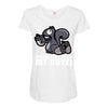 come play with my nuts Maternity Scoop Neck T-shirt
