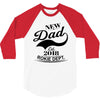 New Dad 2018 Rokie Dept. 3/4 Sleeve Shirt