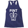british pint funny Racerback Tank