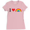 I Love Lgbt Ladies Fitted T-Shirt