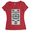rude remote control, ideal funny birthday gift or present Women's Triblend Scoop T-shirt