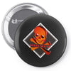3d skull squad Pin-back button