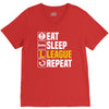 eat sleep league V-Neck Tee