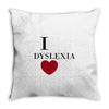 i dyslexia Throw Pillow