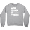 eat sleep spurs Crewneck Sweatshirt