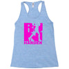 run harder gym workout Racerback Tank