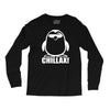 penguin chillax funny new Long Sleeve Shirts