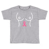 breast with pink ribbon Toddler T-shirt