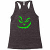 scary pumpkin halloween Racerback Tank