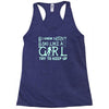 i ski like a girl Racerback Tank