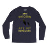 my unicorn ate my homework Long Sleeve Shirts