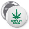 Support Liver Cancer Awareness With A Emerald Cannabis Leaf Pin-back button