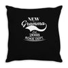 New Gramma 2018 Rokie Dept. Throw Pillow