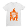 resting witch face Ladies Fitted T-Shirt