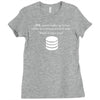 sql query funny Ladies Fitted T-Shirt
