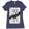 king and skull Ladies Fitted T-Shirt